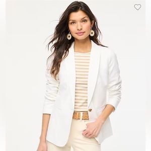 J.Crew White Linen Blazer